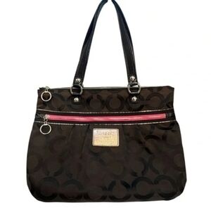 Coach Poppy Logo Tote